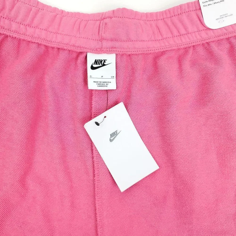 Nike Sportswear Women's High Rise Fleece Dance Shorts  DV0334-684 Pinksicle